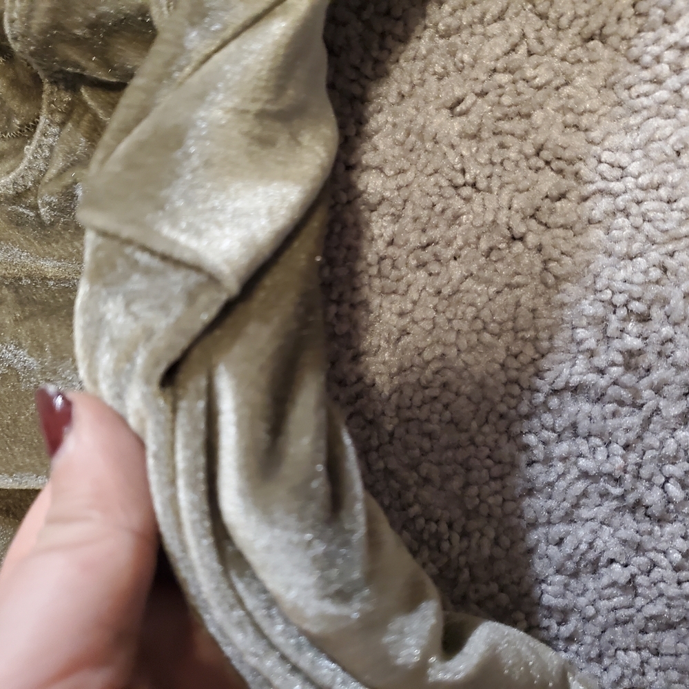 Vintage CHANEL Olive Green Velour Soft and Comfortable Pants Small - Picture 6 of 12